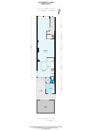 Floorplan - Leuvenstraat 19, 2313 XX Leiden
